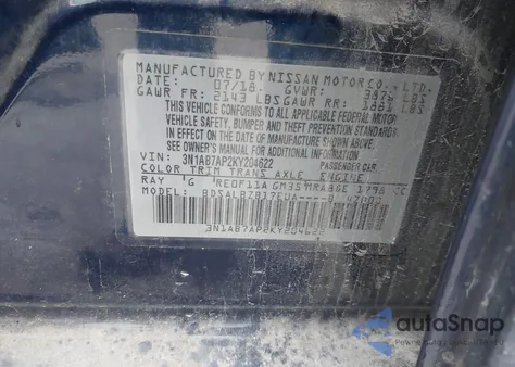 2019 Nissan Sentra S from USA, damaged, VIN 3N1AB7AP2KY204622